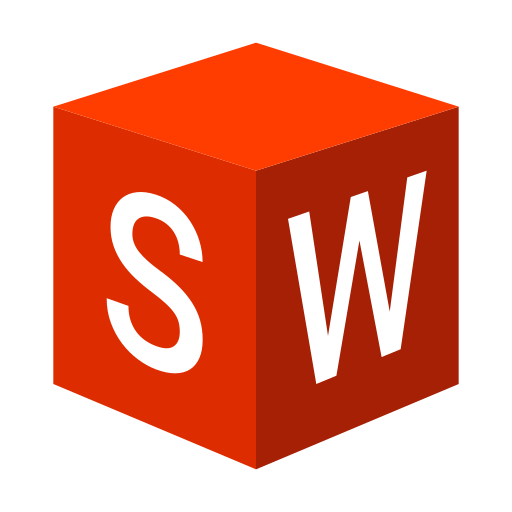 le logo de solid works